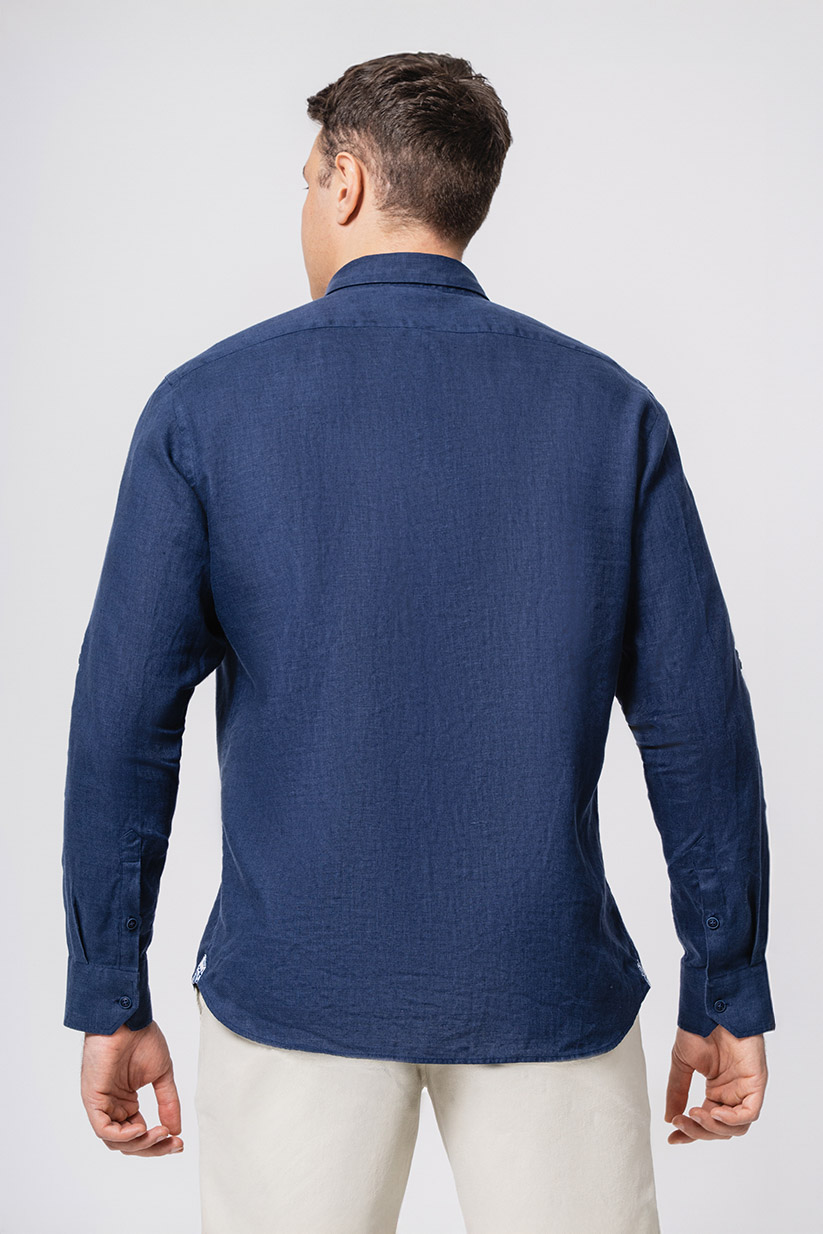 СОРОЧКА З ЛЬОНУ 25503