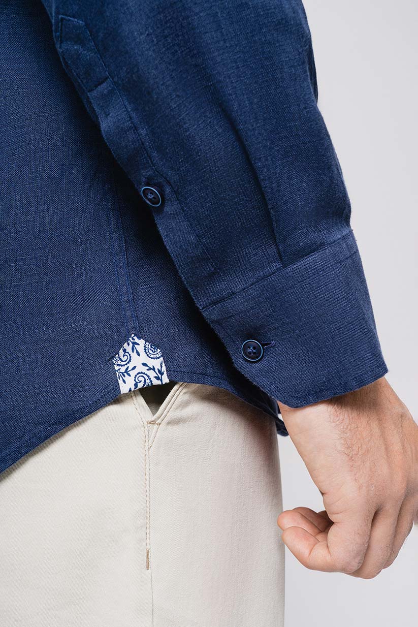 СОРОЧКА З ЛЬОНУ 25503