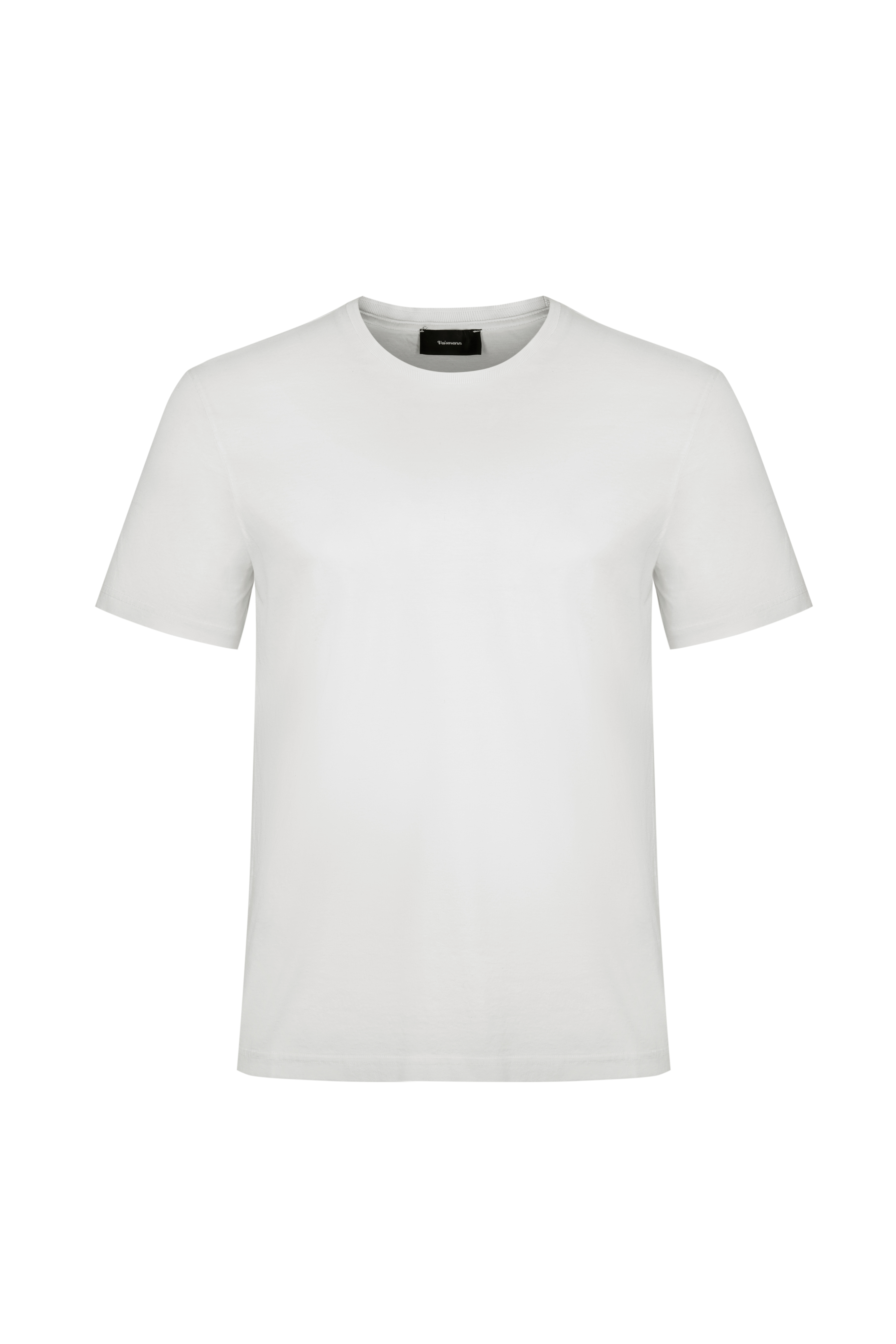 Футболка зі 100% бавовни з окантовкою в рубчик 