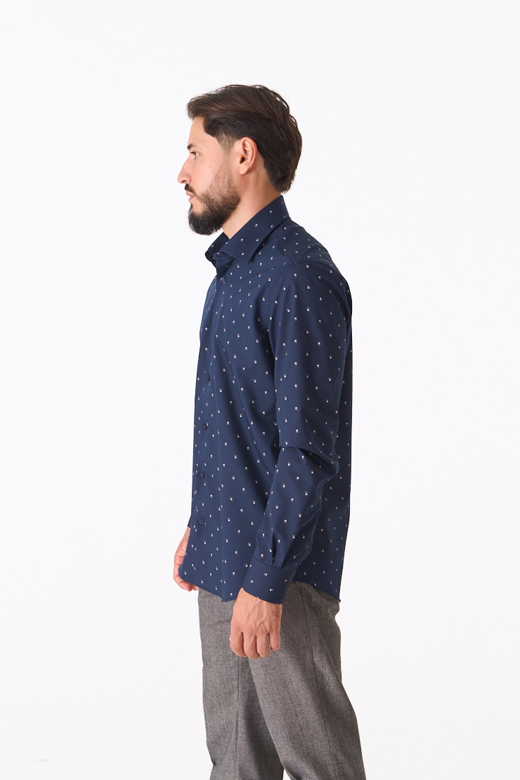 Сорочка у дрібний малюнок 