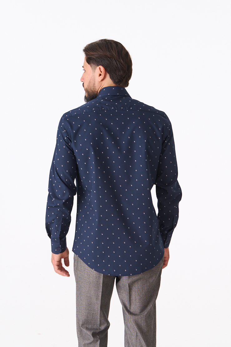 Сорочка у дрібний малюнок 