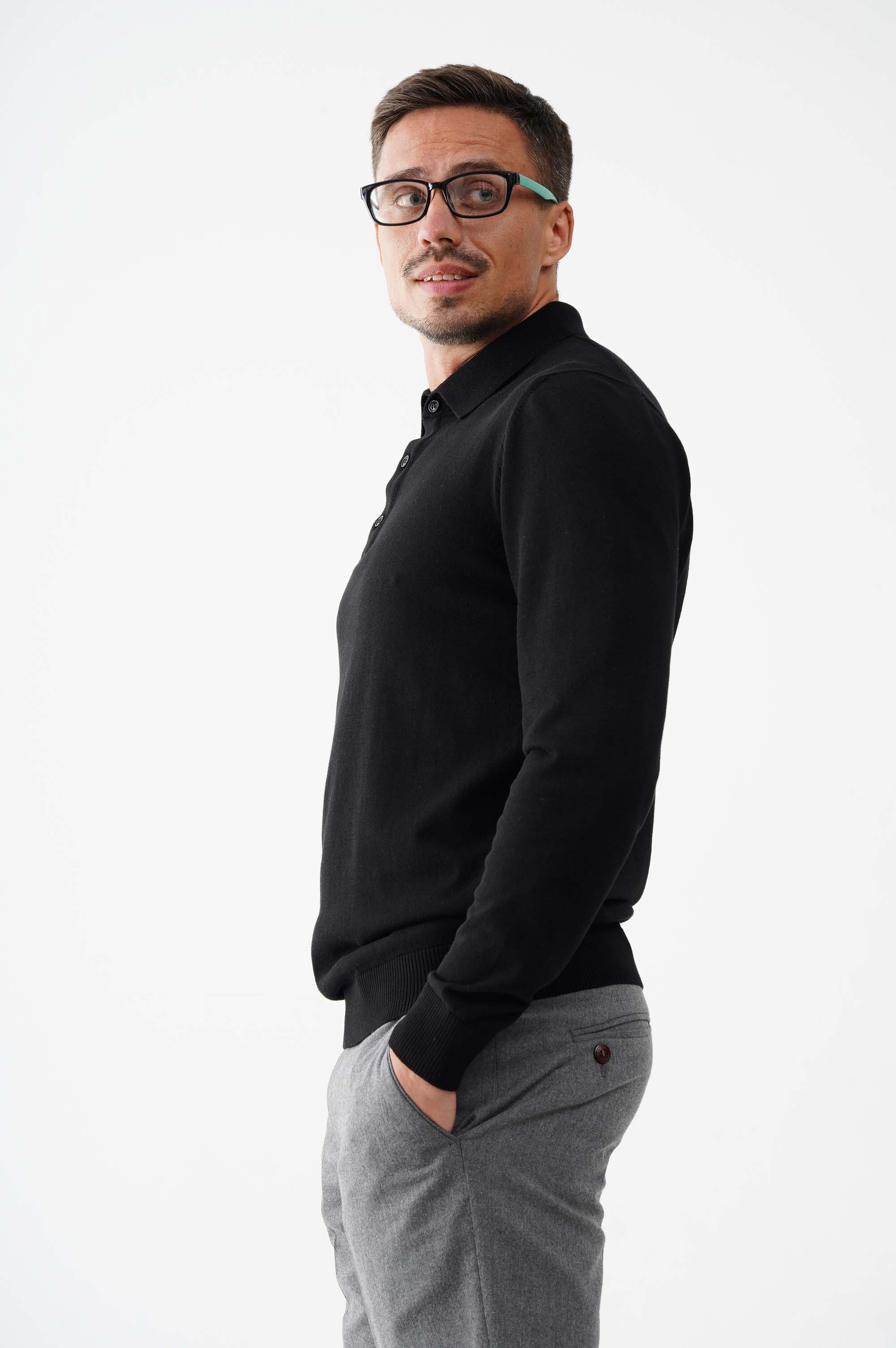 Светр поло з бавовни