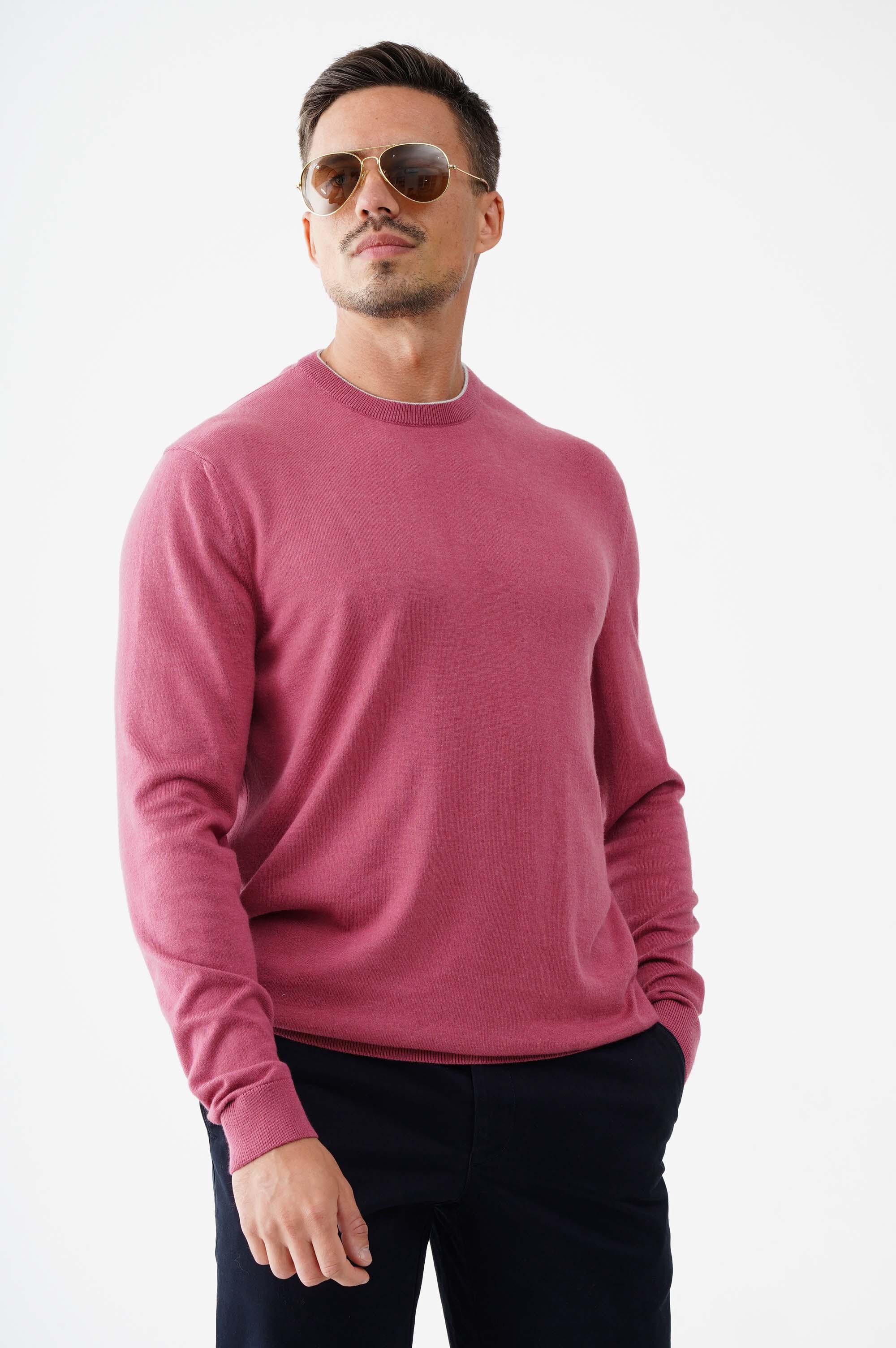 Светр зі 100% бавовни з круглою горловиною