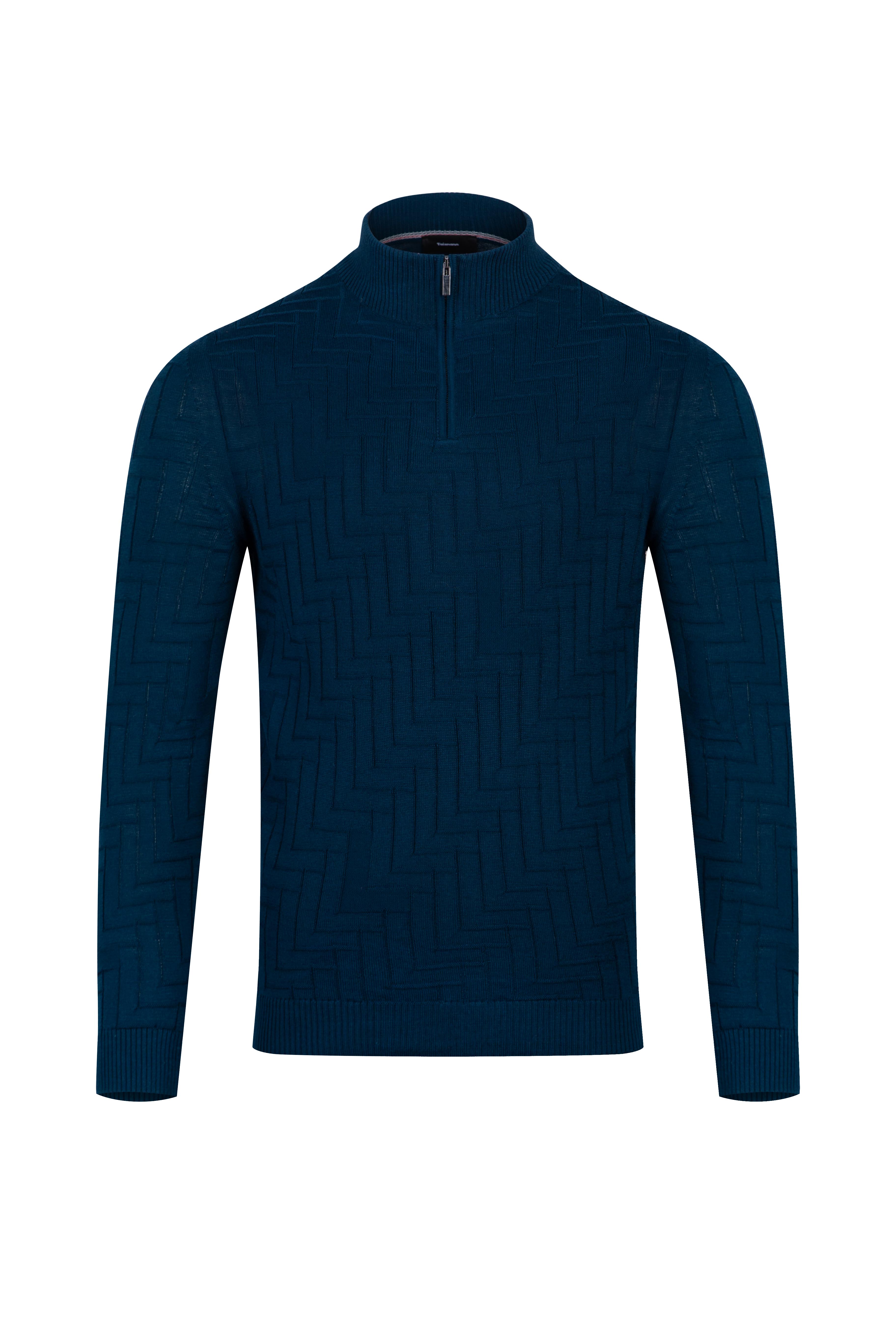 Светр  із блискавкою на комірі