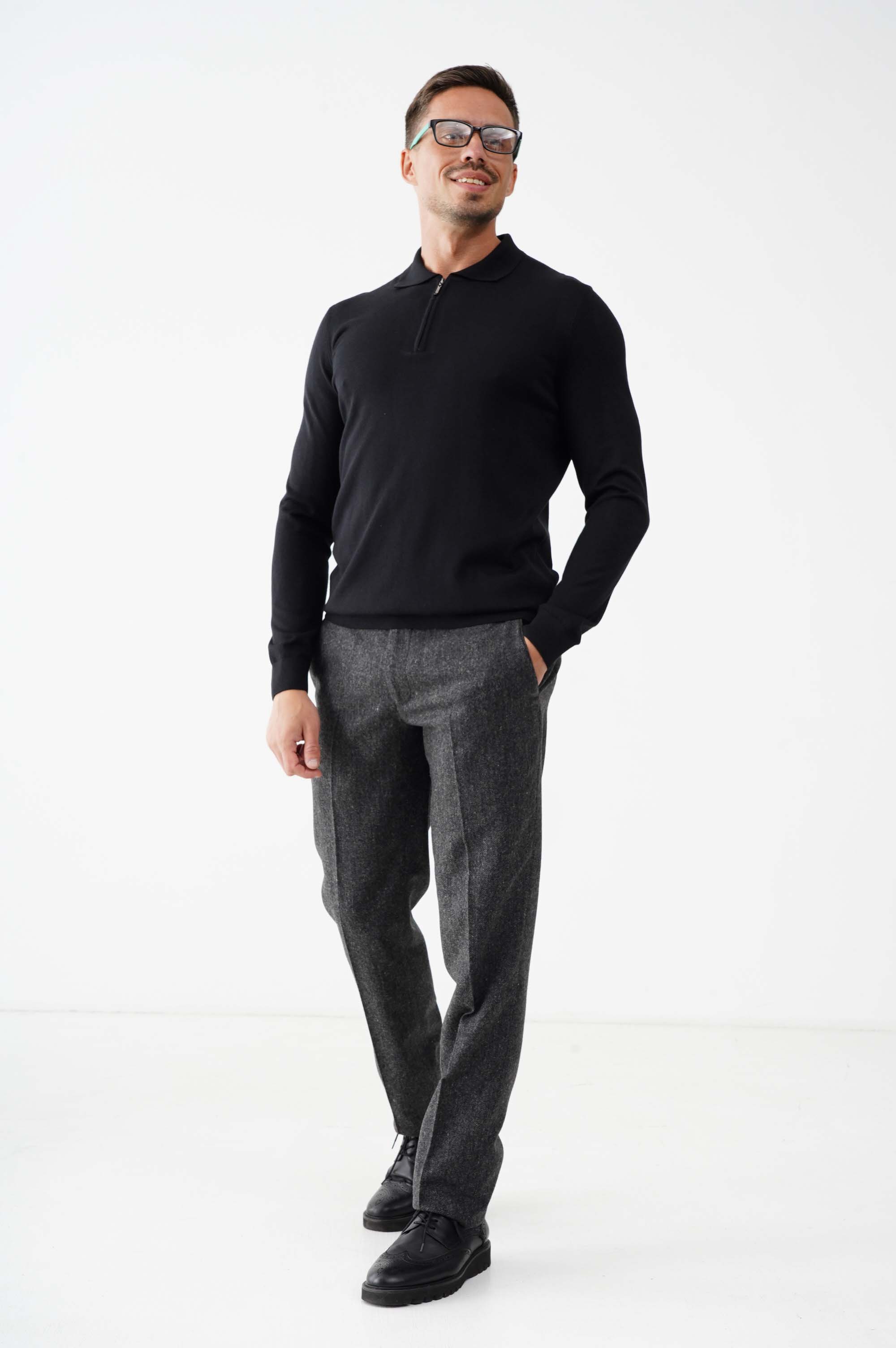 Светр поло із вовни