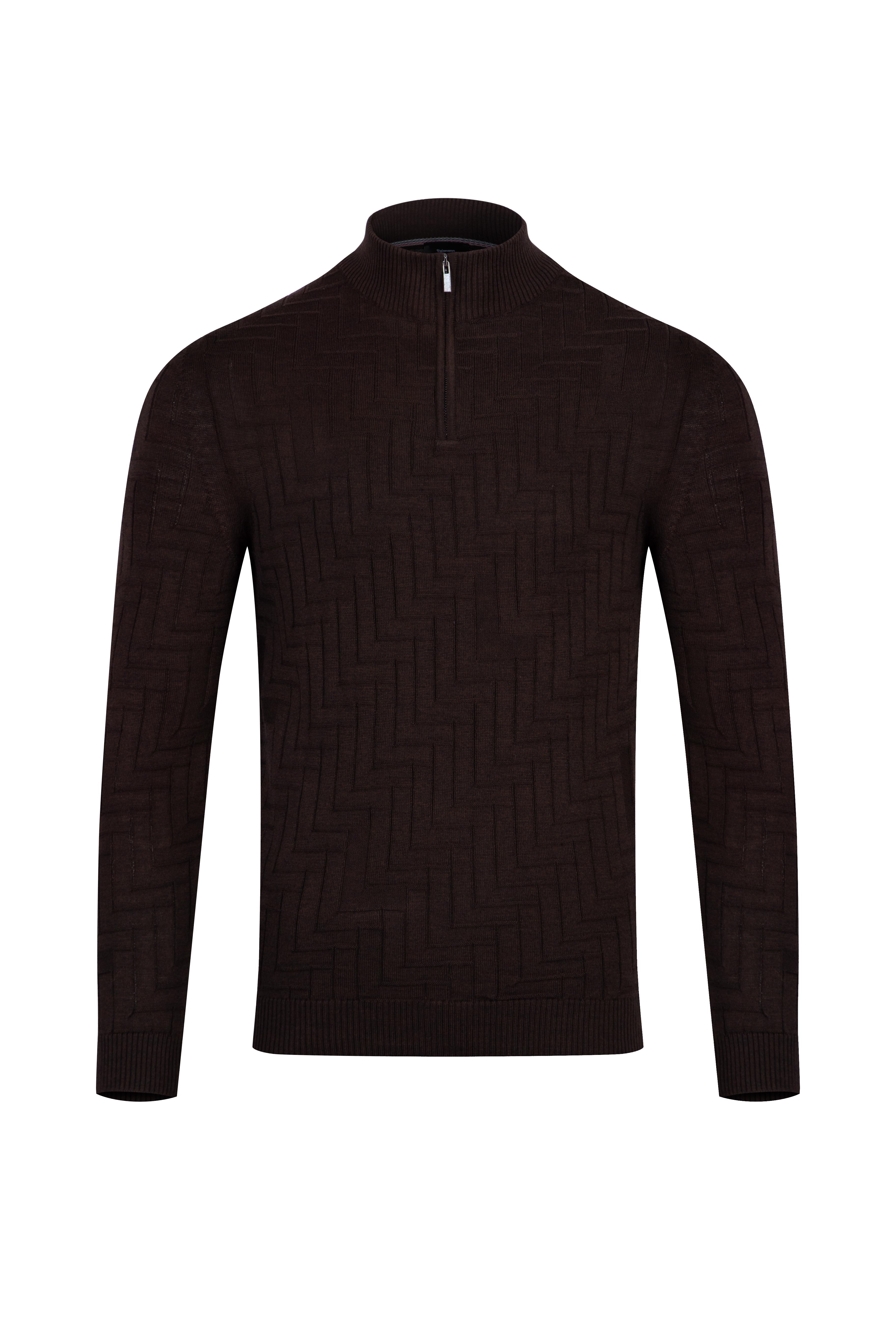 Светр  із блискавкою на комірі