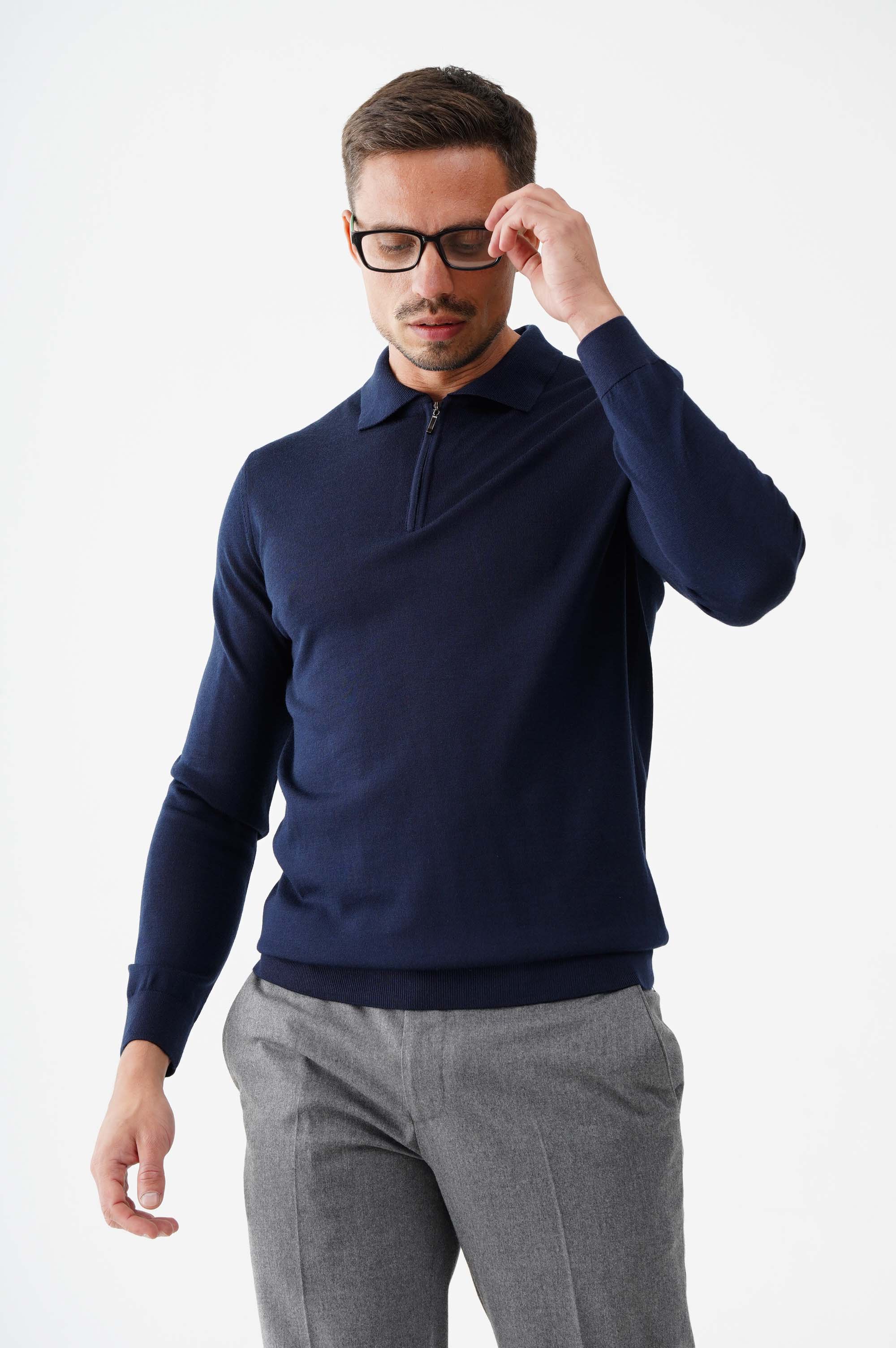 Светр поло із вовни