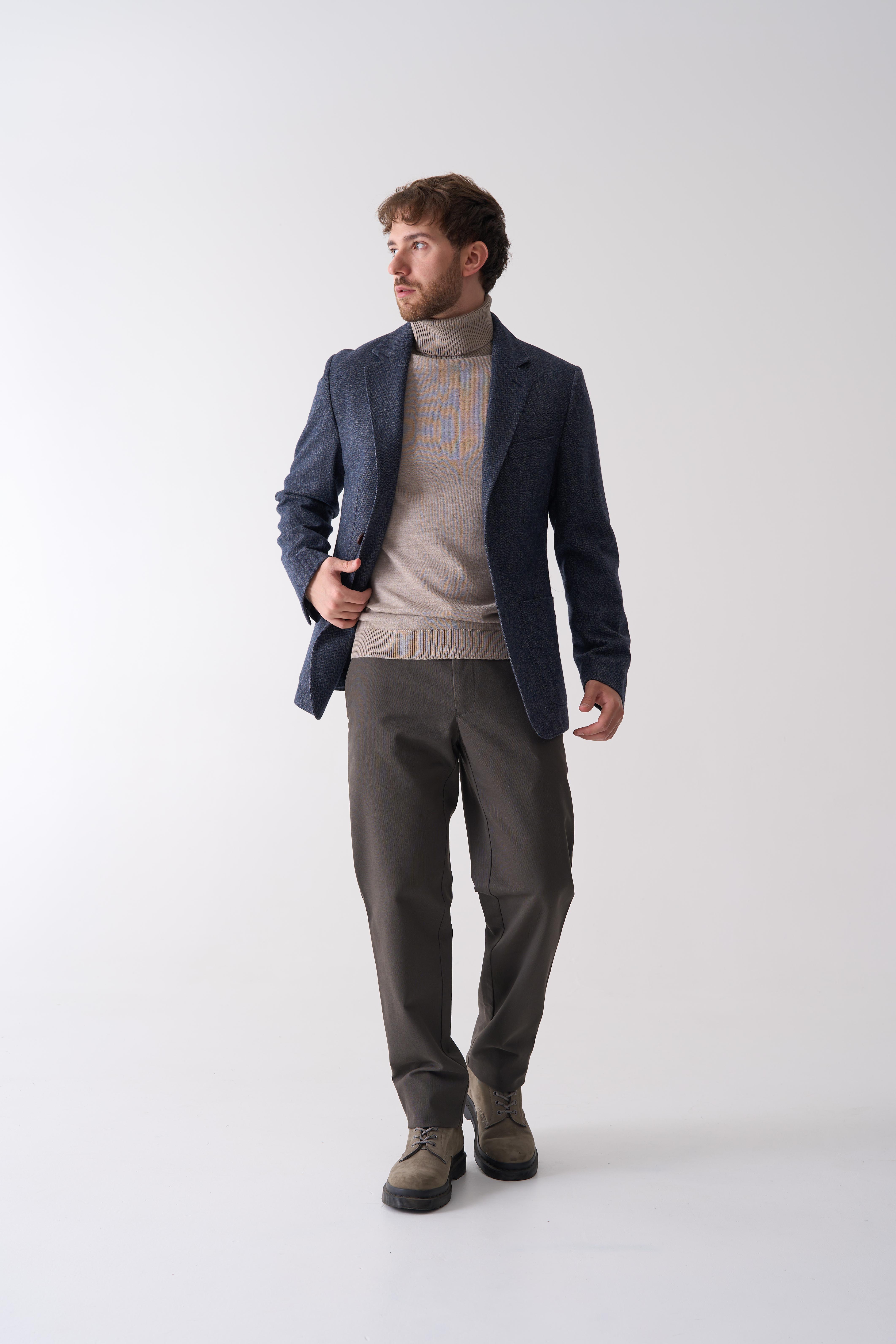 Піджак на основі вовни в ялинку