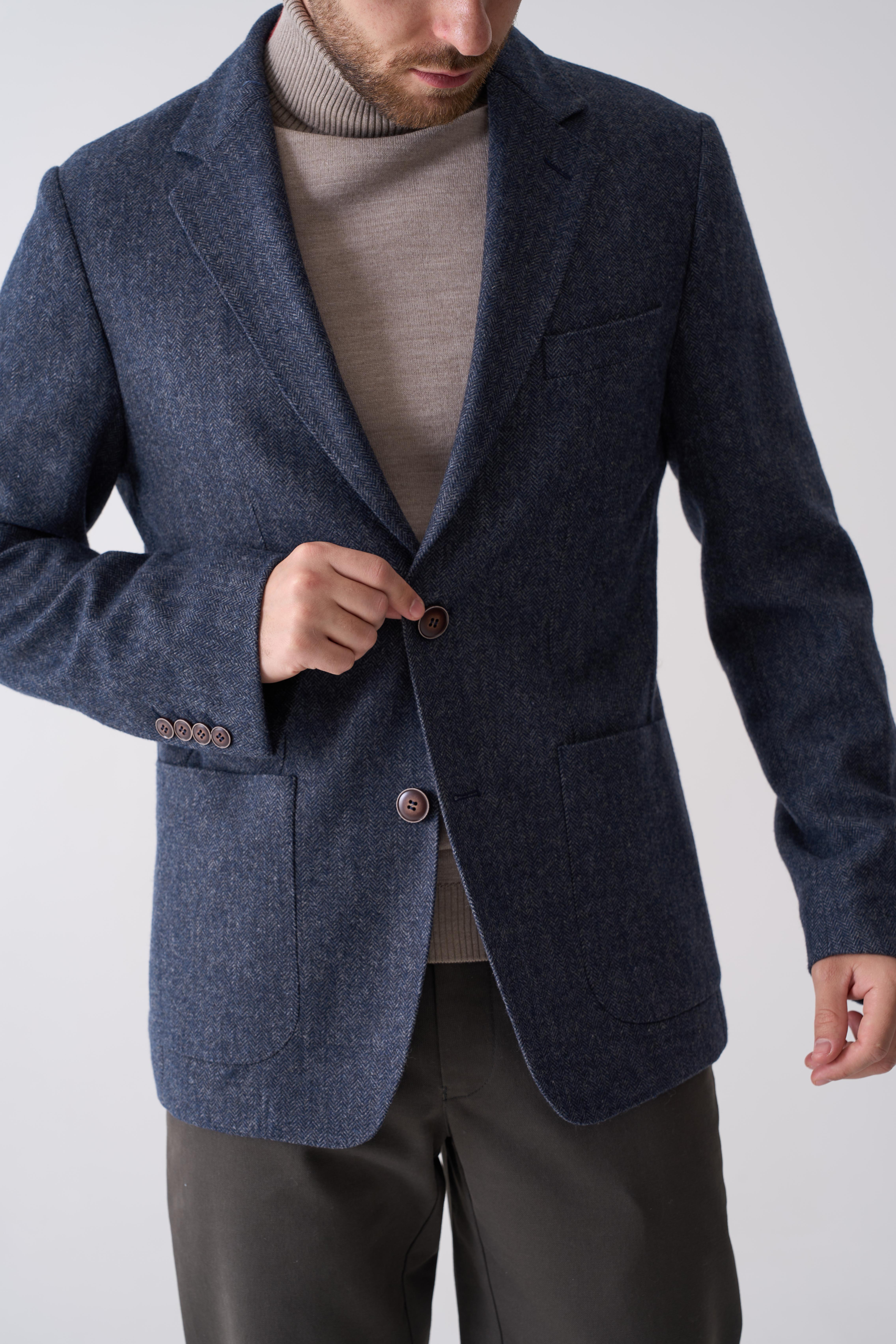 Піджак на основі вовни в ялинку