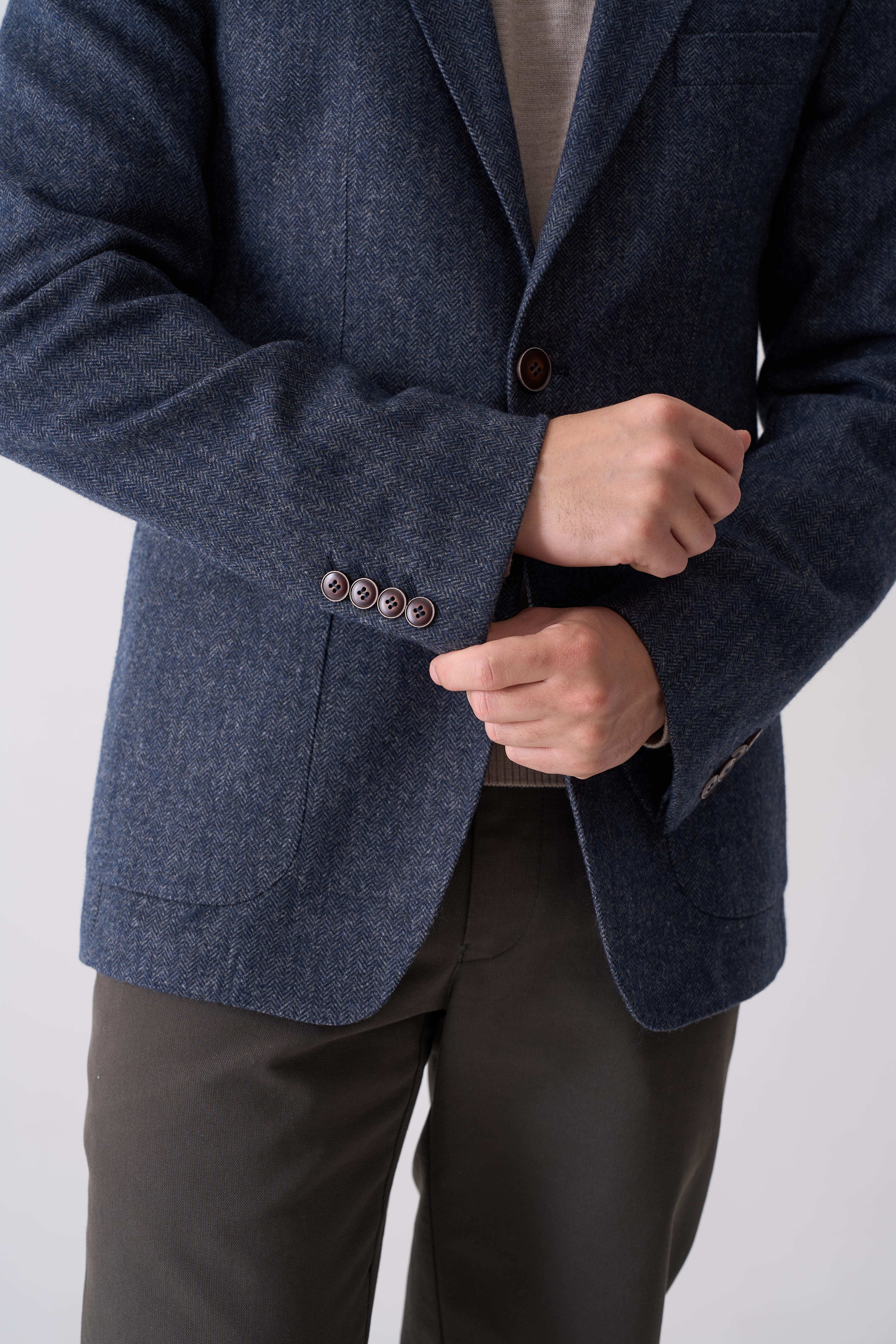 Піджак на основі вовни в ялинку