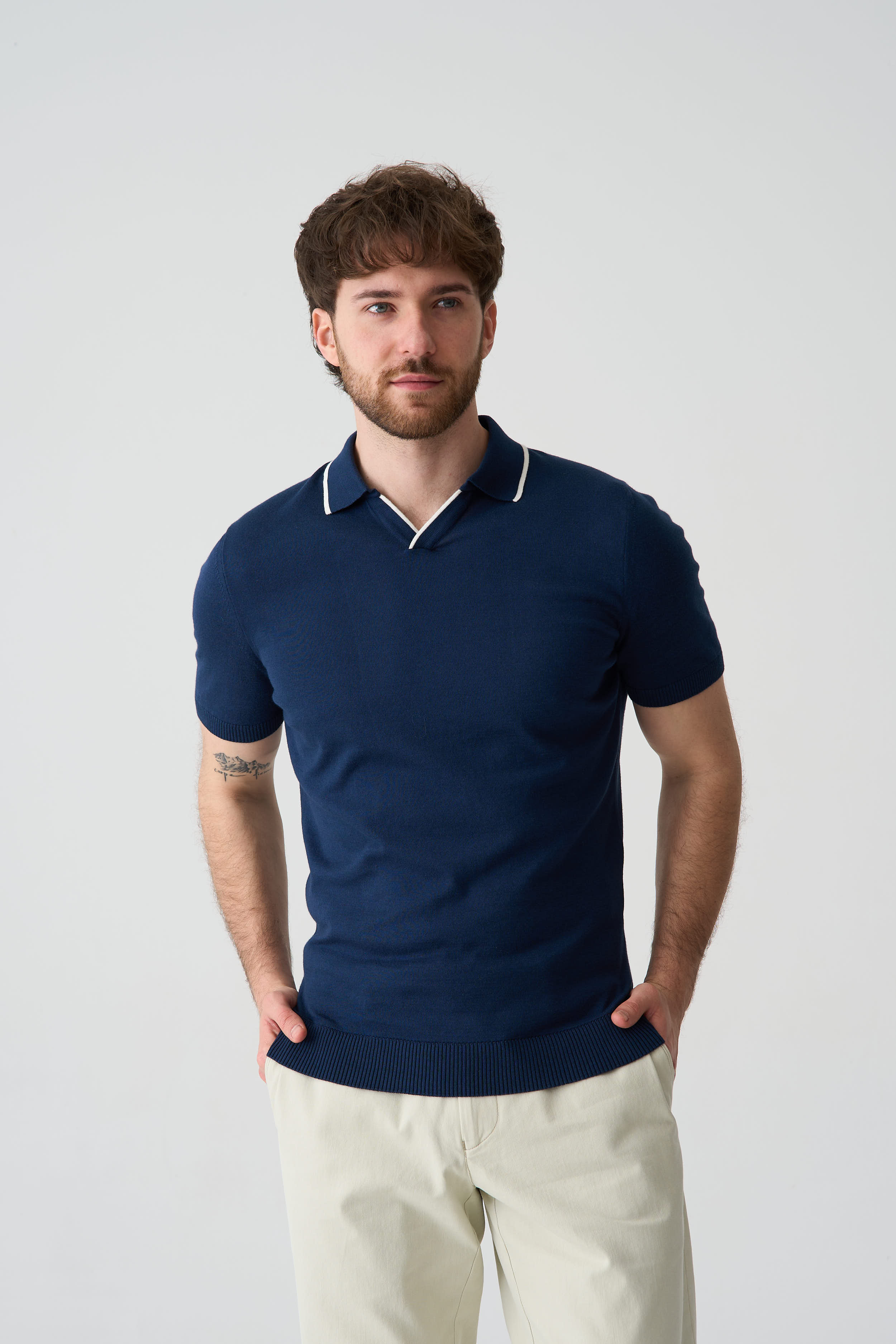 Сорочка-поло з трикотажу