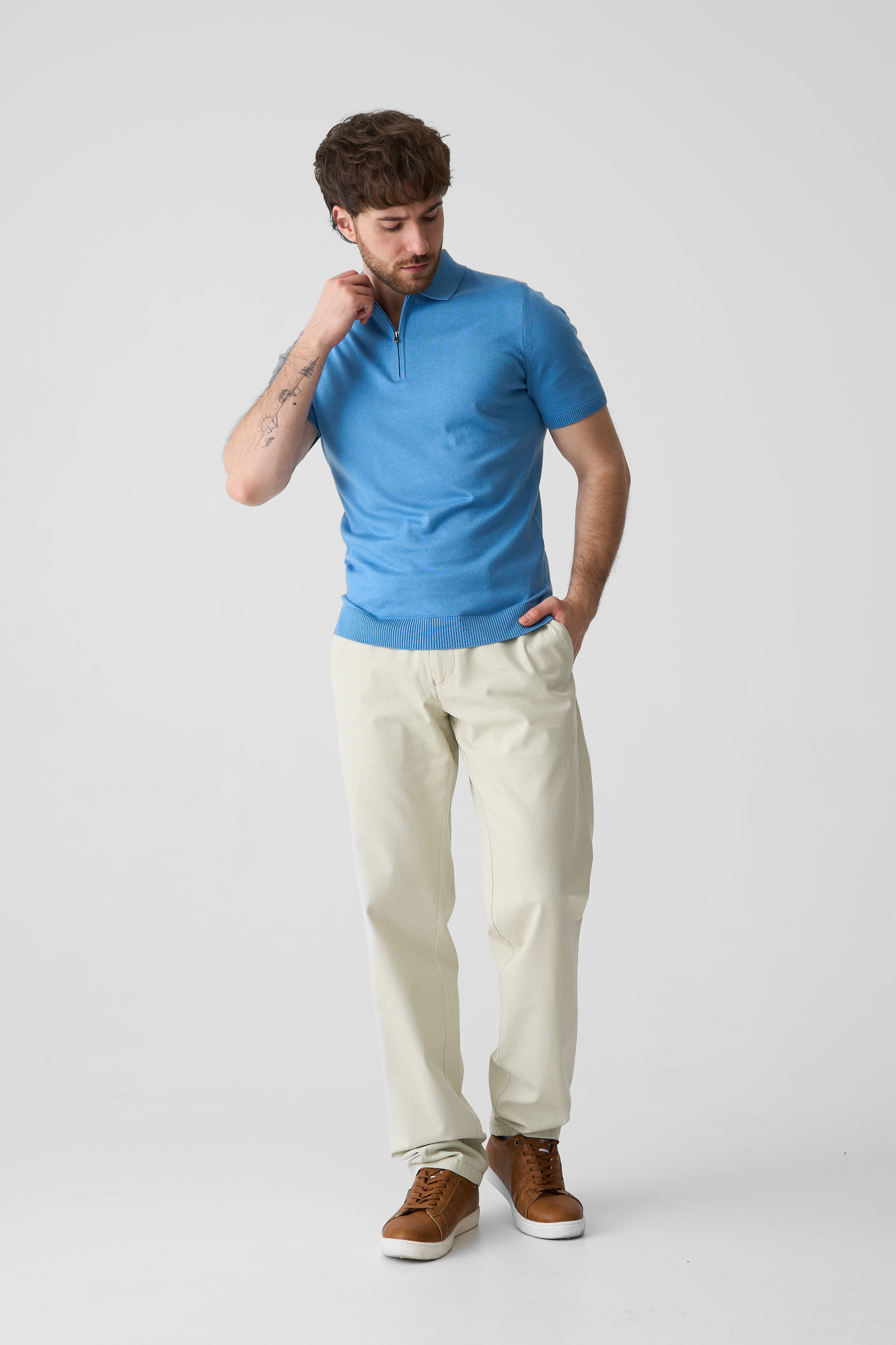 Сорочка-поло з трикотажу