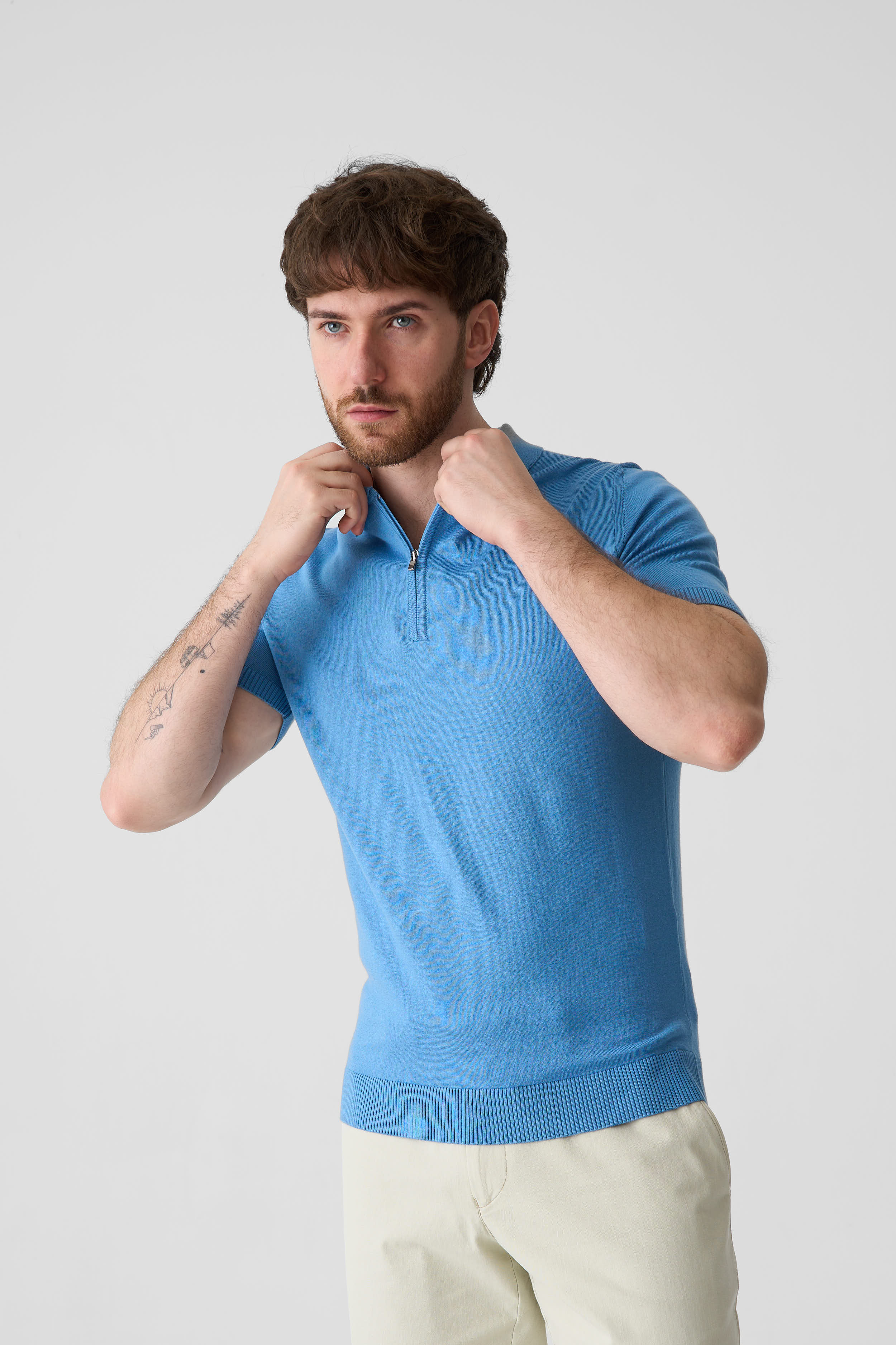 Сорочка-поло з трикотажу