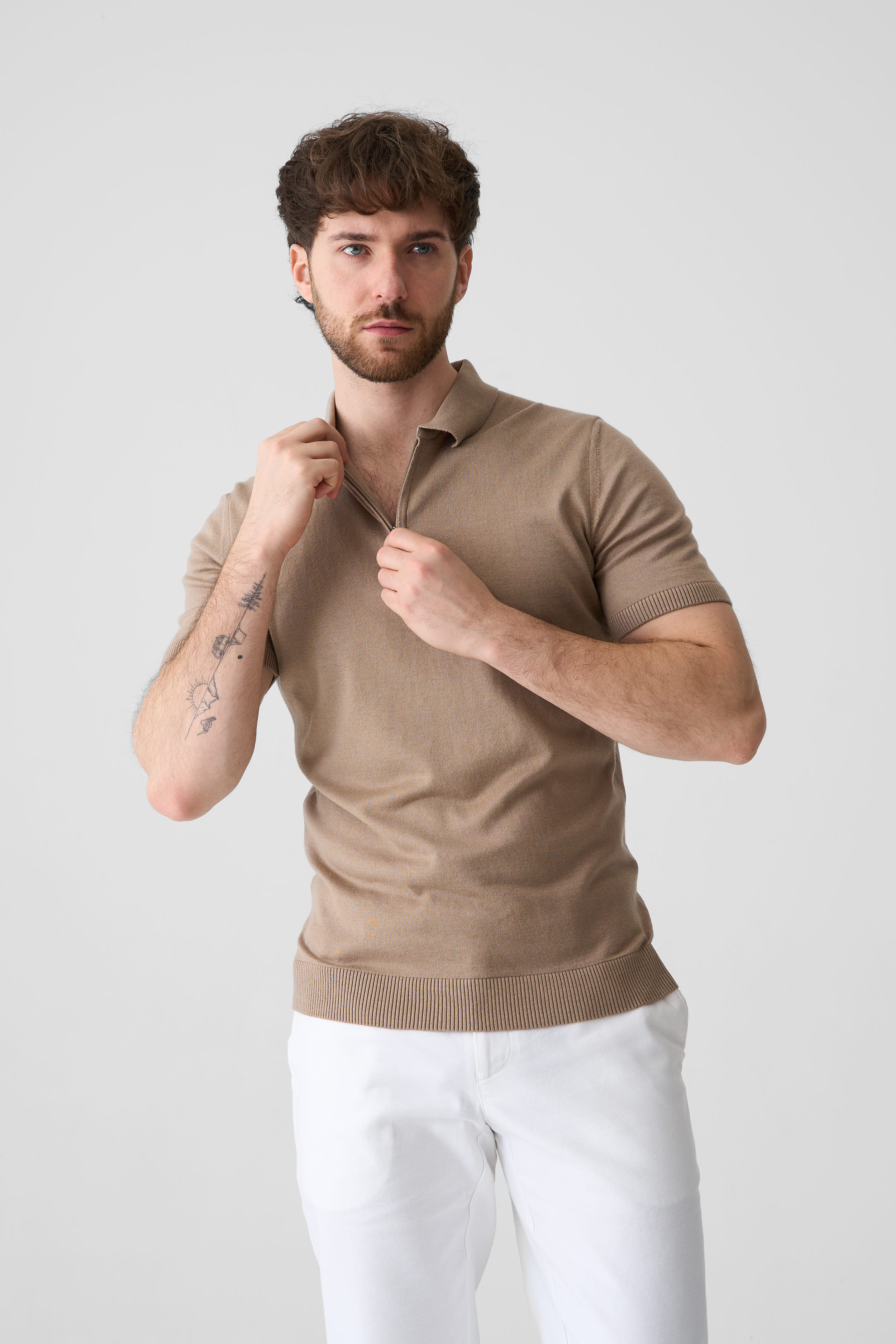 Сорочка-поло з трикотажу