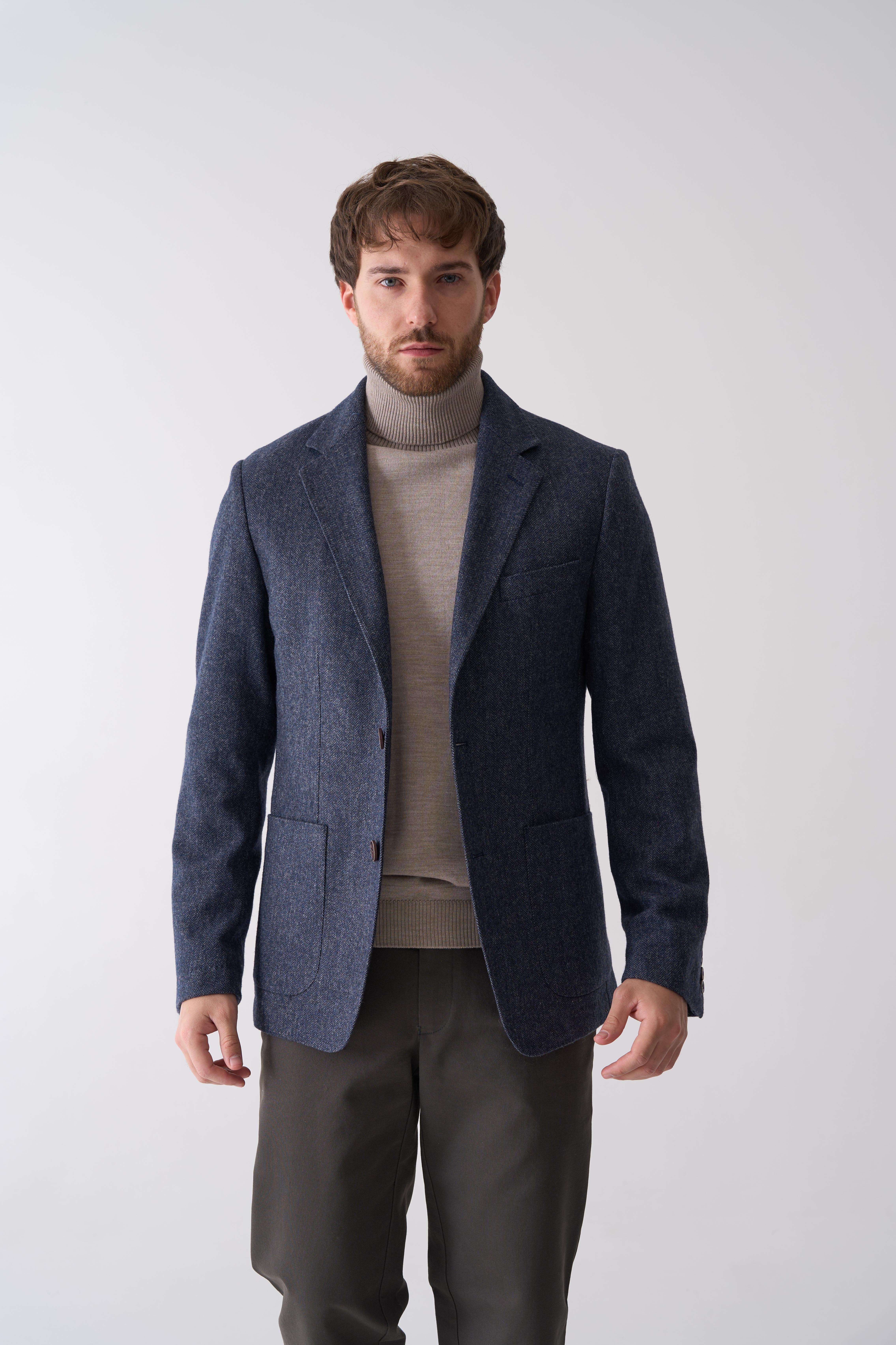 Піджак на основі вовни в ялинку