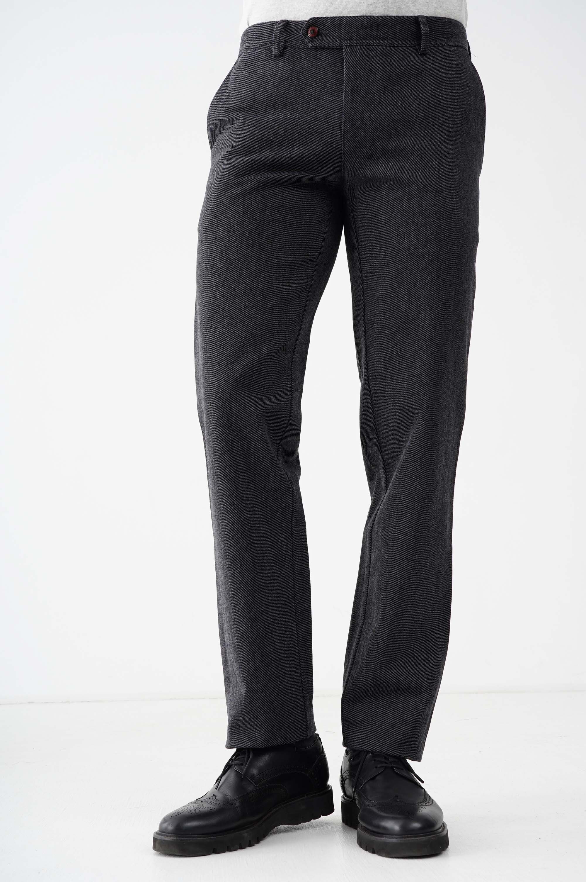 Штани вузького крою зі 100% бавовни