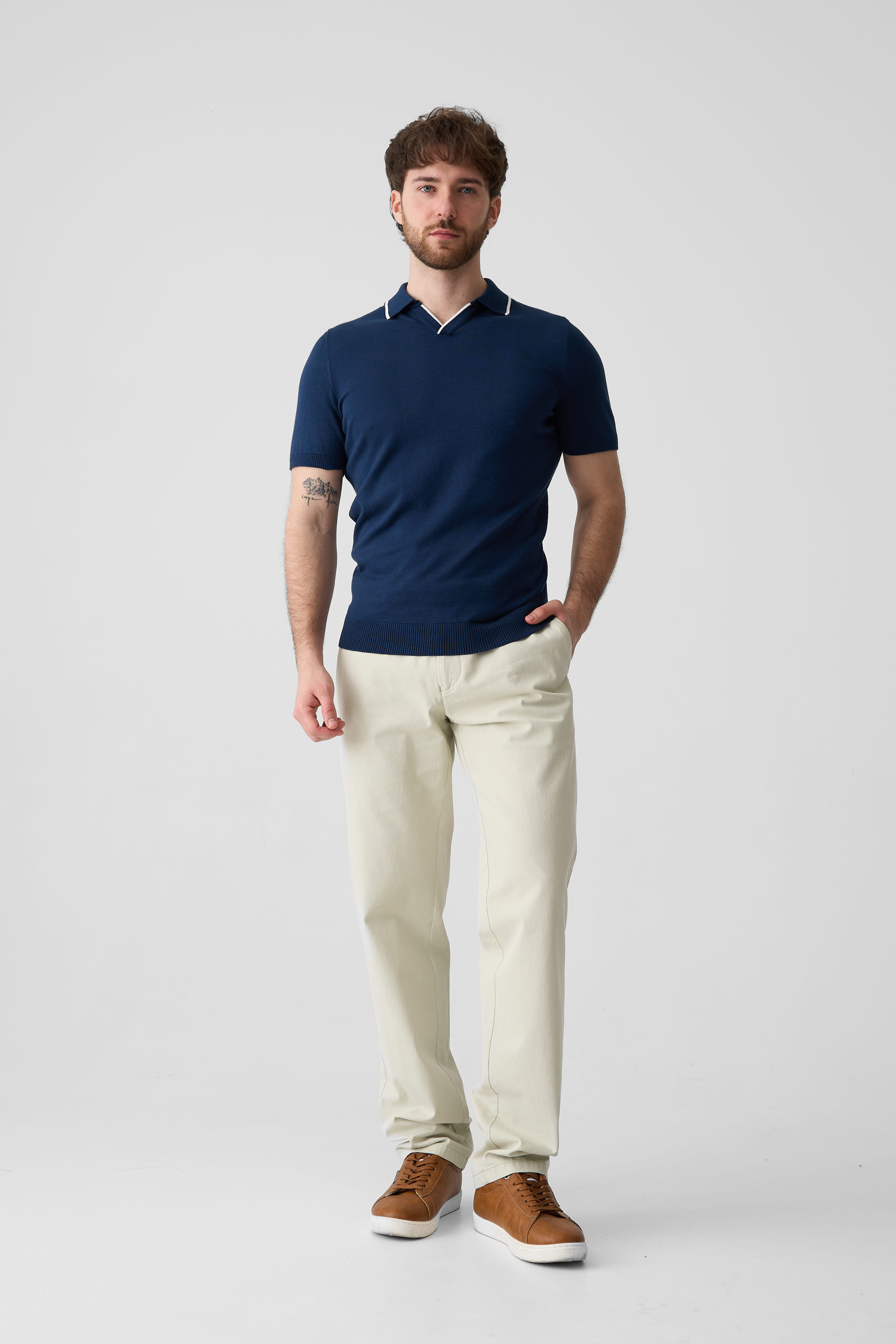 Сорочка-поло з трикотажу