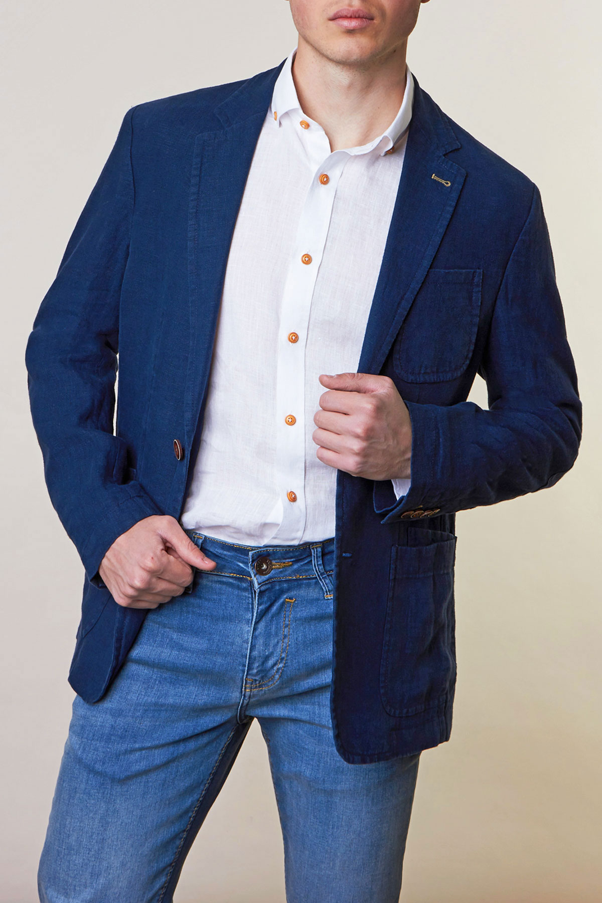 Пиджак темно-синего цвета Vaismann 1929-19